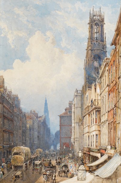 Fleet Street, London, 1834 by George Shepherd